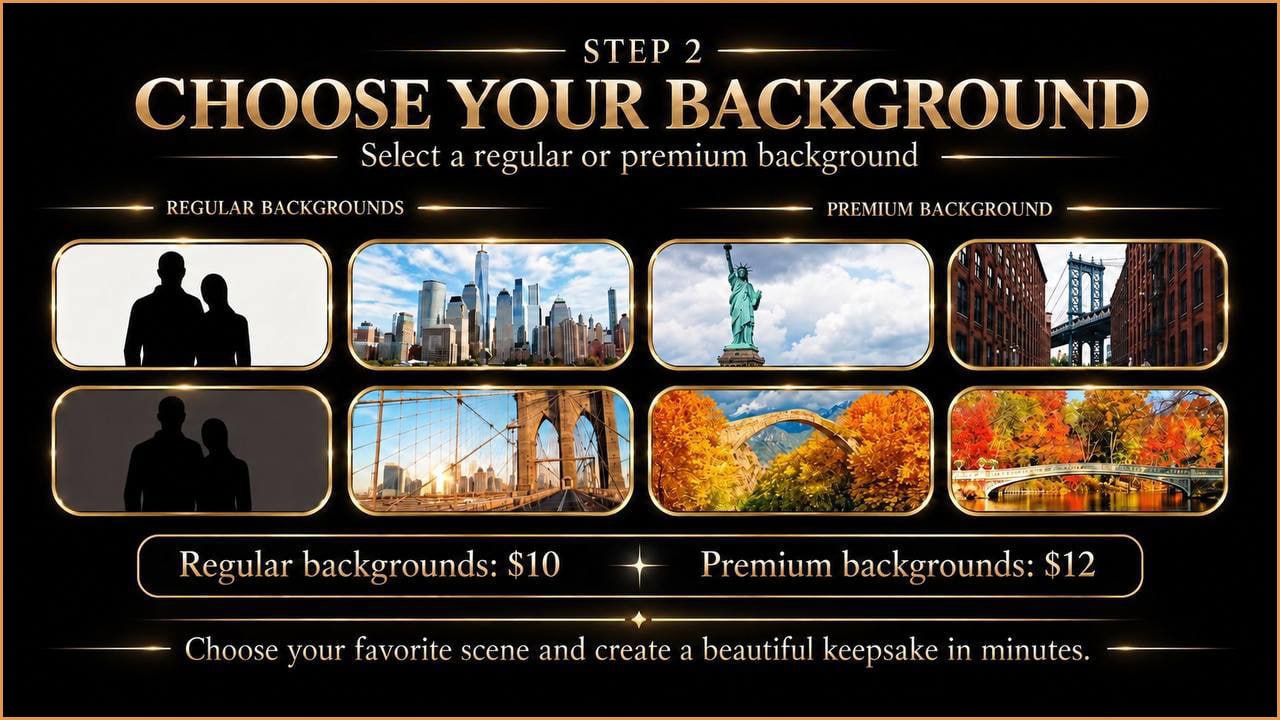 Step 2 — choose a background